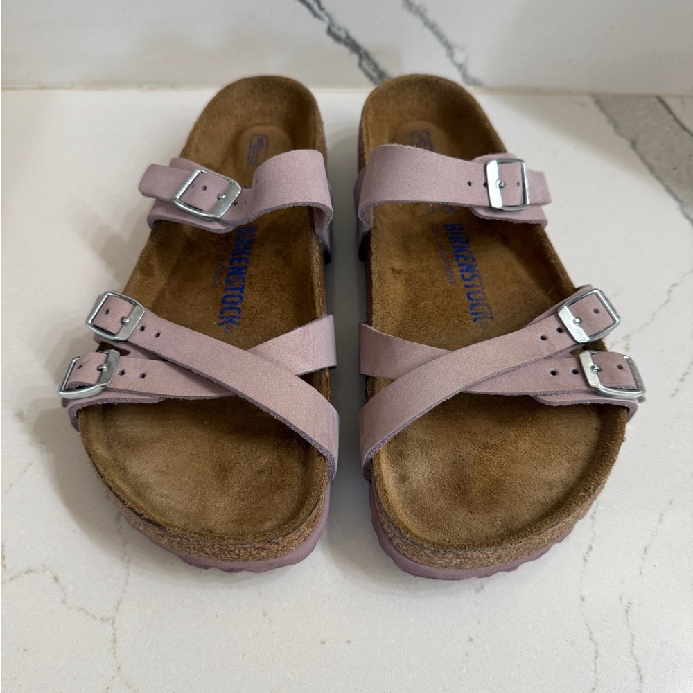 Birkenstock Franca size 38 Lavender Double Strap Sandals